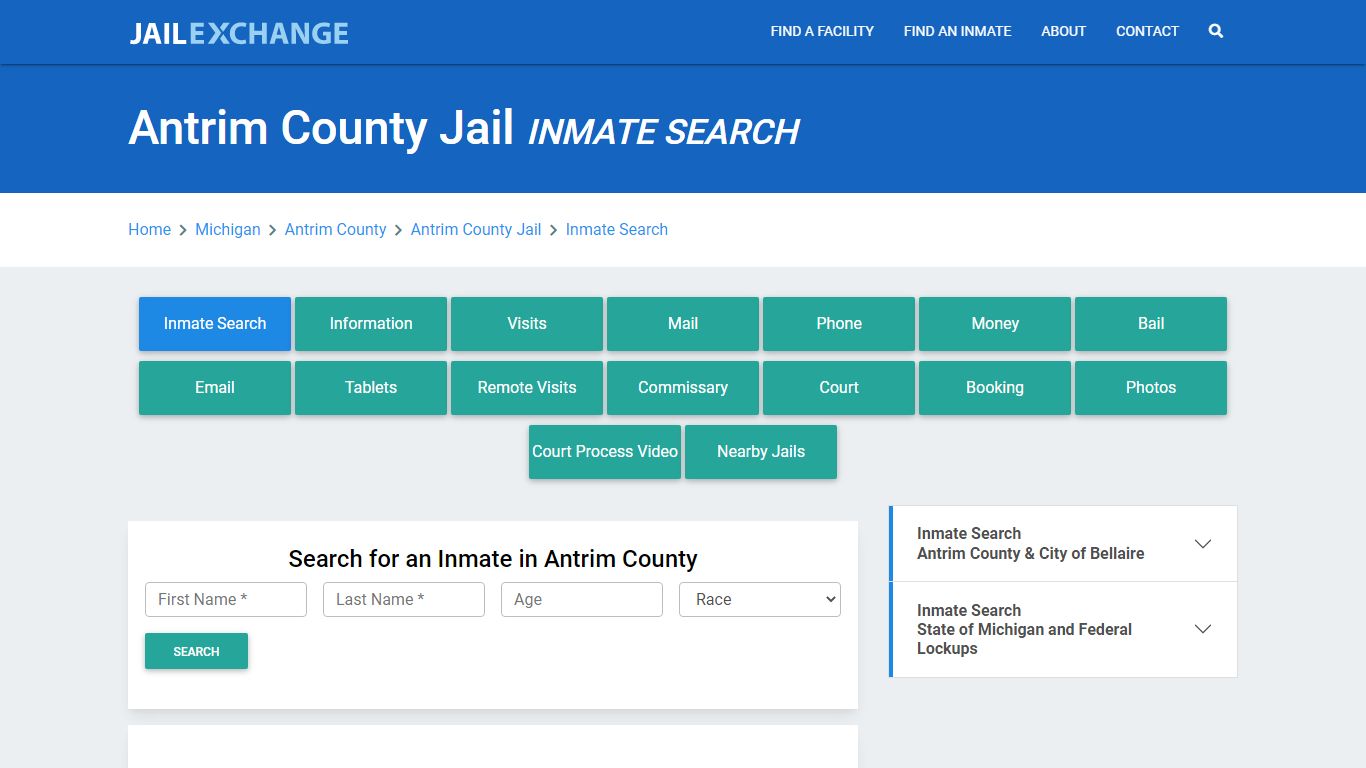 Antrim County Jail, MI Inmate Search: Roster & Mugshots