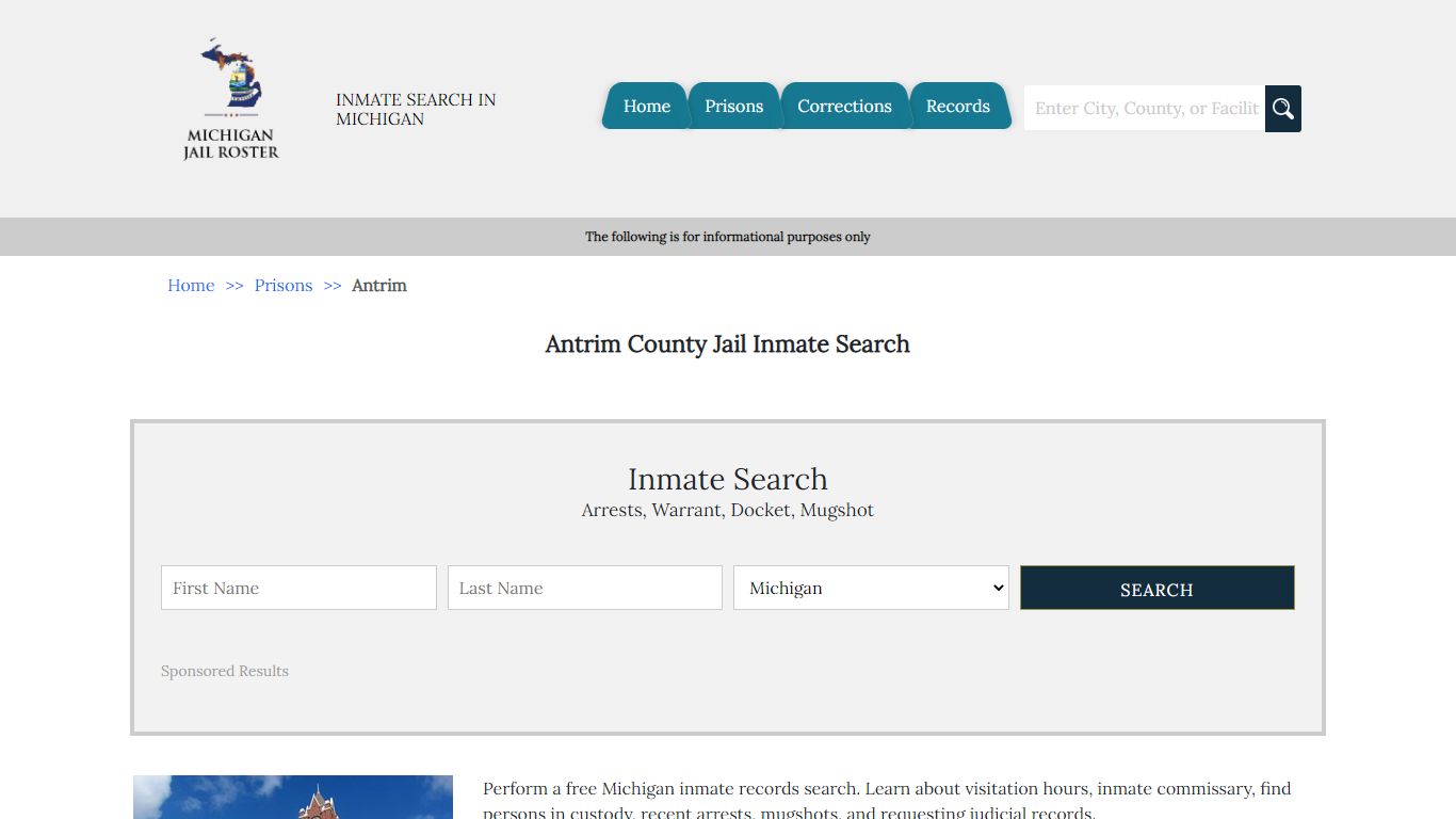 Antrim County Jail Inmate Search | Michigan Jail Roster